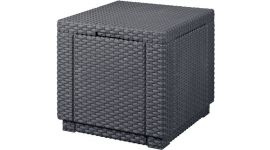 Allibert Cube Gartenhocker graphit - 42 x 42 x 30