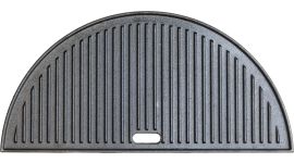 BASTE halbrunde zweiseitige Gusseisen-Grillplatte für 23,5 Zoll Kamado