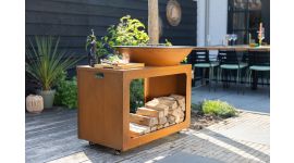 BASTE Island 80 vuurschaal bbq - Cortenstaal