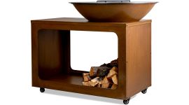 BASTE Island 80 Feuerschale BBQ - Cortenstahl