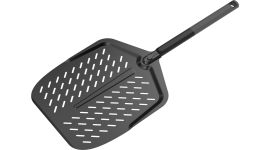 Witt Soft-Grip - Schwarzer Premium Pizzaschieber, perforiert - 12 Zoll