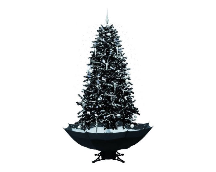 Schneiender Weihnachtsbaum Schwarz 170cm