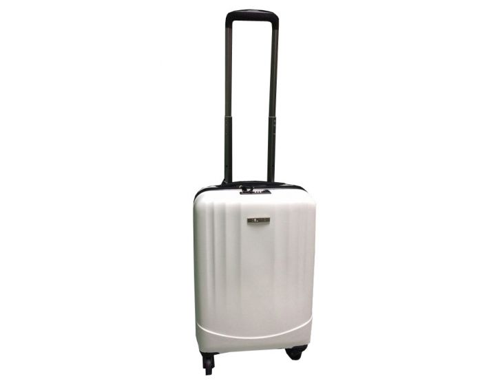 Koffer 35 Liter weiß (für das Handgepäck geeignet)