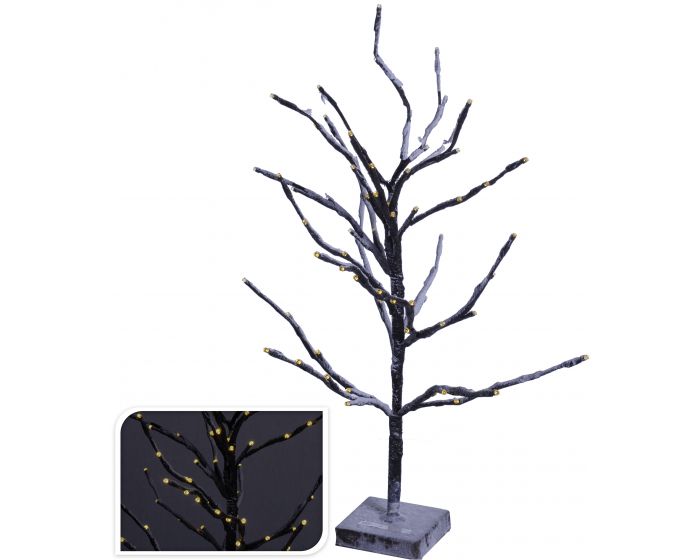 Baum 72LED warm weiß 60 cm braun