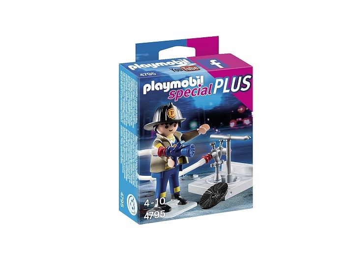 Playmobil Feuerwehrmann mit Feuerwehrleiter - 4795