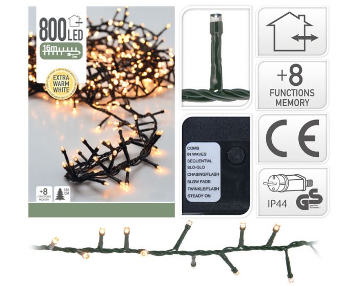 Clusterbeleuchtung 800 LED Lämpchen